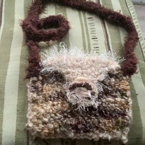Knitted, shoulder purse/ phone case
